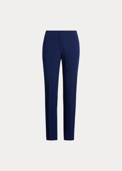 Pantalones Ralph Lauren Mujer Azul Marino - Simone Virgin Wool - MRTZF9836